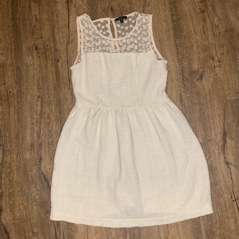 Off white special occasion evening dress